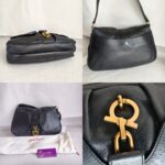 Salvatore Ferragamo Bag Black Calfskin with Gold Hardware #RUTC-2 - Image 2