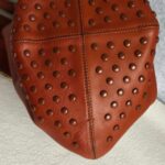 Tod's Bucket Brick Brown Calf Leather with Gold Hardware #RUYR-9 - Image 13