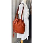 Tod's Bucket Brick Brown Calf Leather with Gold Hardware #RUYR-9 - Image 35