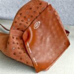 Tod's Bucket Brick Brown Calf Leather with Gold Hardware #RUYR-9 - Image 32