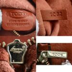 Tod's Bucket Brick Brown Calf Leather with Gold Hardware #RUYR-9 - Image 26