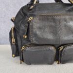 Tods T-Bag Black Calf Leather with Gold Hardware #RLEE-2 - Image 3