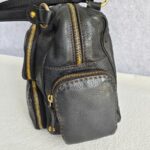 Tods T-Bag Black Calf Leather with Gold Hardware #RLEE-2 - Image 7