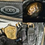 Tods T-Bag Black Calf Leather with Gold Hardware #RLEE-2 - Image 27