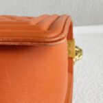Chanel Boy 24cm Orange Lambskin with Gold Hardware #RUSE-1 - Image 14