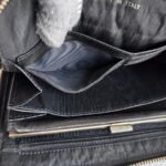 Chanel Wallet Black Grained Calfskin with Gold Hardware #RURS-8 - Image 22