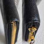 Chanel Wallet Black Grained Calfskin with Gold Hardware #RURS-8 - Image 11