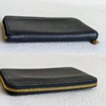 Chanel Wallet Black Grained Calfskin with Gold Hardware #RURS-8 - Image 10