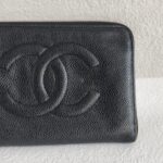 Chanel Wallet Black Grained Calfskin with Gold Hardware #RURS-8 - Image 4