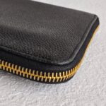 Chanel Wallet Black Grained Calfskin with Gold Hardware #RURS-8 - Image 14
