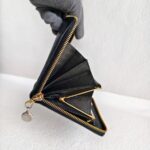 Chanel Wallet Black Grained Calfskin with Gold Hardware #RURS-8 - Image 8