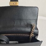 Gucci WOC Interlocking Wallet On Chain Black Calf Leather with Gold Hardware #RURY-5 - Image 17