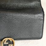 Gucci WOC Interlocking Wallet On Chain Black Calf Leather with Gold Hardware #RURY-5 - Image 4