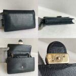Gucci WOC Interlocking Wallet On Chain Black Calf Leather with Gold Hardware #RURY-5 - Image 2