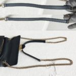 Gucci WOC Interlocking Wallet On Chain Black Calf Leather with Gold Hardware #RURY-5 - Image 13