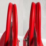 Hermes Birkin 30CM Bi-color Rouge Tomate/Tabac-Camel Clemence Leather with Palladium-Plated Hardware #RUOO-1 - Image 26