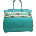 Hermes Birkin 35cm Turquoise Togo Leather with Palladium Plated Hardware #RELE-1 - Image 2