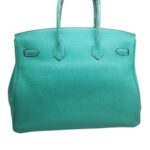 Hermes Birkin 35cm Turquoise Togo Leather with Palladium Plated Hardware #RELE-1 - Image 3