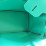 Hermes Birkin 35cm Turquoise Togo Leather with Palladium Plated Hardware #RELE-1 - Image 17