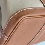 Hermes Garden Party 30cm Brown Canvas with Leather and Palladium Hardware #RUSY-2 - Image 14