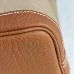 Hermes Garden Party 30cm Brown Canvas with Leather and Palladium Hardware #RUSY-2 - Image 13