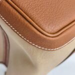 Hermes Garden Party 30cm Brown Canvas with Leather and Palladium Hardware #RUSY-2 - Image 11
