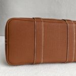 Hermes Garden Party 30cm Brown Canvas with Leather and Palladium Hardware #RUSY-2 - Image 9