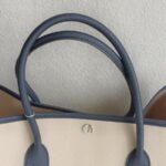 Hermes Garden Party 36cm Navy Blue/Beige Canvas with Leather and Palladium Hardware #RUSY-1 - Image 17
