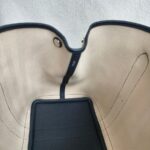 Hermes Garden Party 36cm Navy Blue/Beige Canvas with Leather and Palladium Hardware #RUSY-1 - Image 27