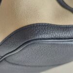 Hermes Garden Party 36cm Navy Blue/Beige Canvas with Leather and Palladium Hardware #RUSY-1 - Image 15