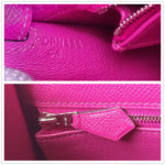 Hermes Kelly ll Sellier 25cm Rose Pourpre Epsom Leather with Palladium Plated Hardware #RCEY-1 - Image 21