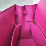 Hermes Kelly ll Sellier 25cm Rose Pourpre Epsom Leather with Palladium Plated Hardware #RCEY-1 - Image 27