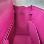 Hermes Kelly ll Sellier 25cm Rose Pourpre Epsom Leather with Palladium Plated Hardware #RCEY-1 - Image 28