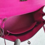 Hermes Kelly ll Sellier 25cm Rose Pourpre Epsom Leather with Palladium Plated Hardware #RCEY-1 - Image 22