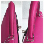 Hermes Kelly ll Sellier 25cm Rose Pourpre Epsom Leather with Palladium Plated Hardware #RCEY-1 - Image 17