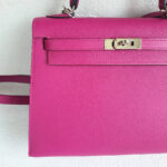 Hermes Kelly ll Sellier 25cm Rose Pourpre Epsom Leather with Palladium Plated Hardware #RCEY-1 - Image 3
