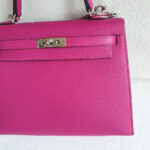 Hermes Kelly ll Sellier 25cm Rose Pourpre Epsom Leather with Palladium Plated Hardware #RCEY-1 - Image 4