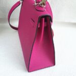 Hermes Kelly ll Sellier 25cm Rose Pourpre Epsom Leather with Palladium Plated Hardware #RCEY-1 - Image 7