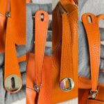 Hermes Lindy 34 Orange Clemence Leather with Palladium-plated Hardware #RUST-1 - Image 26