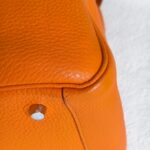 Hermes Lindy 34 Orange Clemence Leather with Palladium-plated Hardware #RUST-1 - Image 15