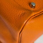 Hermes Lindy 34 Orange Clemence Leather with Palladium-plated Hardware #RUST-1 - Image 16