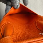 Hermes Lindy 34 Orange Clemence Leather with Palladium-plated Hardware #RUST-1 - Image 32