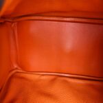 Hermes Lindy 34 Orange Clemence Leather with Palladium-plated Hardware #RUST-1 - Image 40