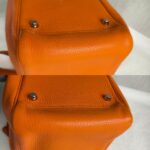 Hermes Lindy 34 Orange Clemence Leather with Palladium-plated Hardware #RUST-1 - Image 18