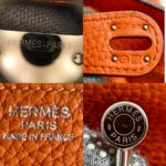 Hermes Lindy 34 Orange Clemence Leather with Palladium-plated Hardware #RUST-1 - Image 29