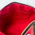 LV Retiro Brown Monogram Coated Canvas with Red Leather and Gold Hardware #RCLU-1 - Image 33