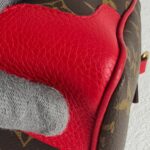 LV Retiro Brown Monogram Coated Canvas with Red Leather and Gold Hardware #RCLU-1 - Image 16