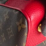 LV Retiro Brown Monogram Coated Canvas with Red Leather and Gold Hardware #RCLU-1 - Image 15