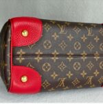 LV Retiro Brown Monogram Coated Canvas with Red Leather and Gold Hardware #RCLU-1 - Image 11