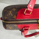 LV Retiro Brown Monogram Coated Canvas with Red Leather and Gold Hardware #RCLU-1 - Image 9